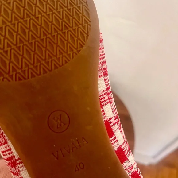 VIVAIA Amelia 2.0 Pointed-Toe Loafers – Red & White Gingham - Picture 4 of 4